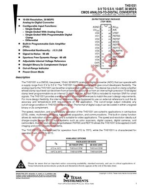 THS1031CPWG4 datasheet  